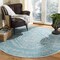 Safavieh Adirondack Power Loomed Rectangle RugLight Grey & Teal 4 x 6 ft. ADR108L-4 - alternate 2